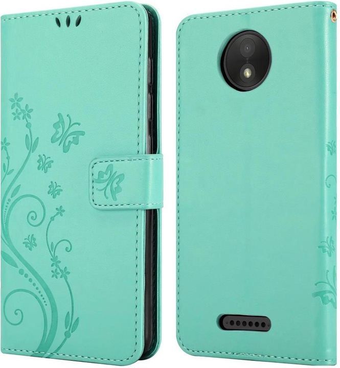 Produktbild Cadorabo Flower Book Cover (Motorola Moto C Plus)