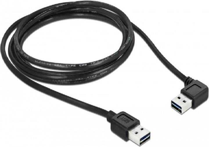 Produktbild Delock USB2.0 Easy Kabel, A-St.-A.St., gewinkelt (1 m, USB 2.0)
