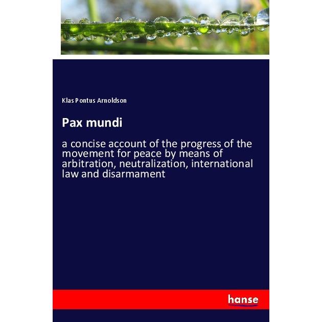Thumbnail - Pax mundi, Fachbücher von Klas Pontus Arnoldson