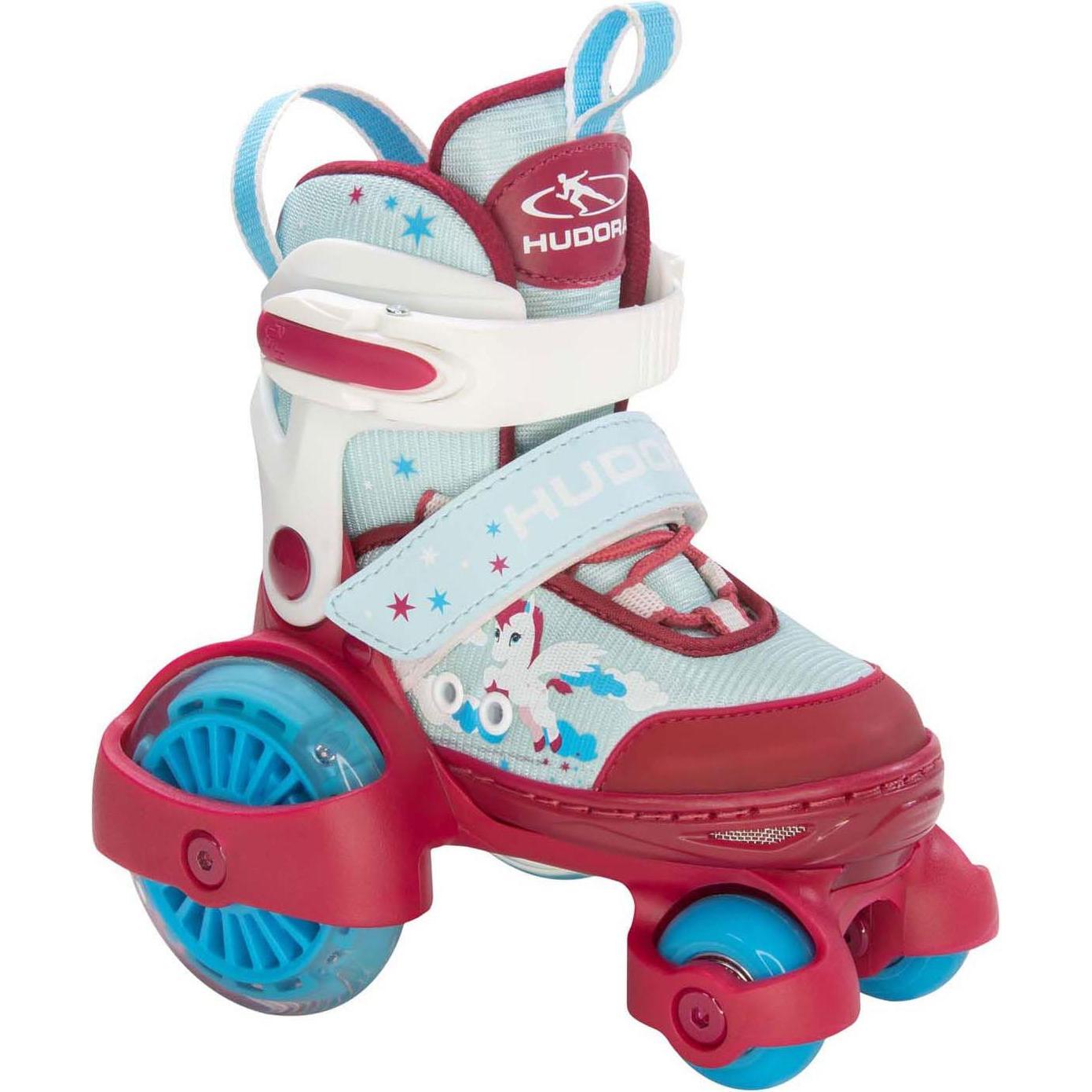 Hudora, Rollschuhe, Rollschuh My First Quad LED (26), Pink