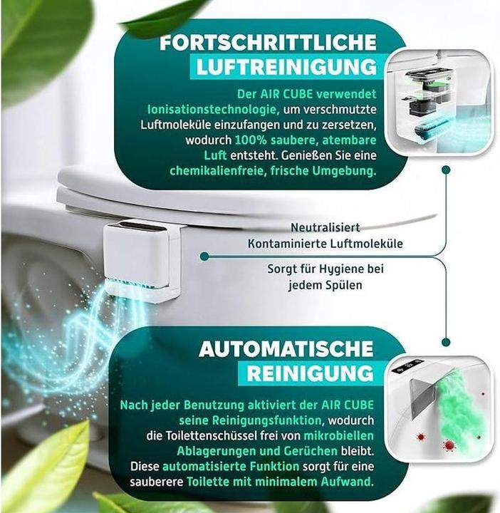 Actual product image Bellaria BellariaTech Air and toilet cleaner Air Cube V2 White, material