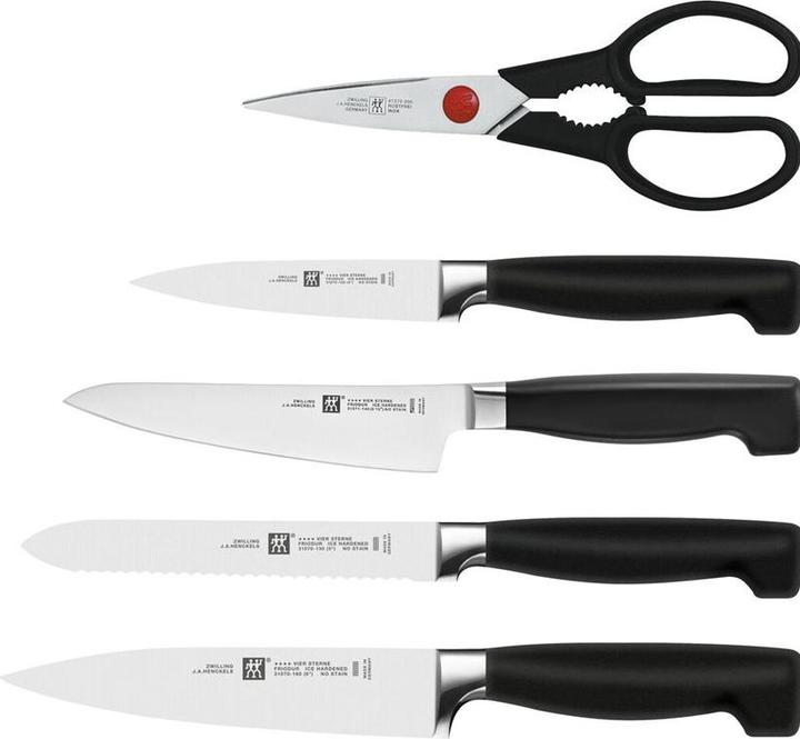 Actual product image Zwilling Set of 4 Four Star block knives white