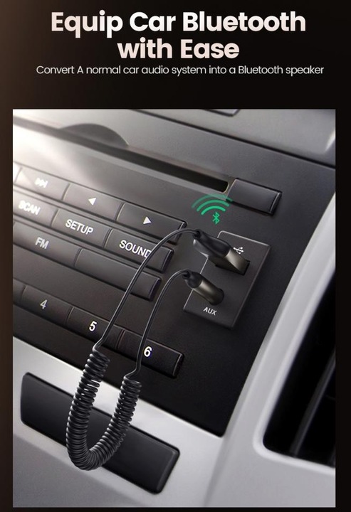 Actual product image Ugreen USB A - 3.5mm jack (Receiver)