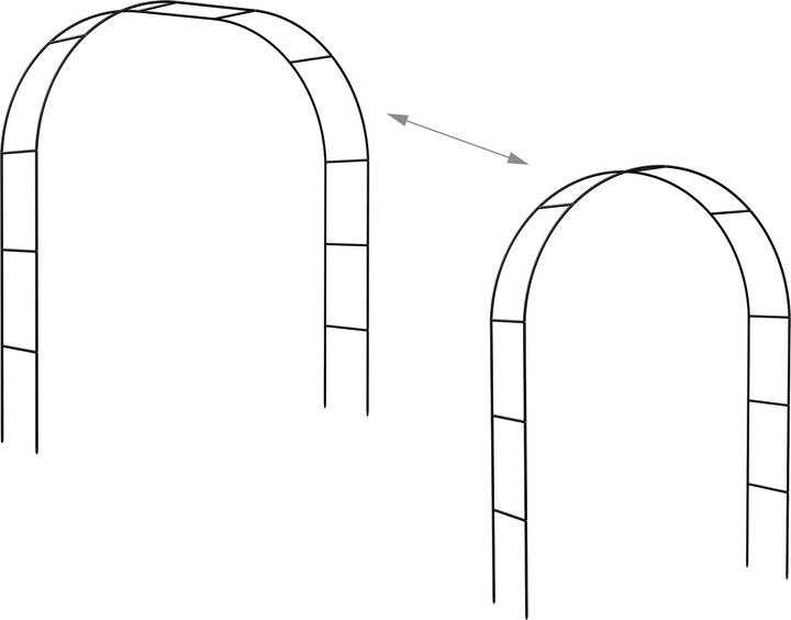 Immagine prodotto Relaxdays Rosenbogen (40 cm, 235 cm)