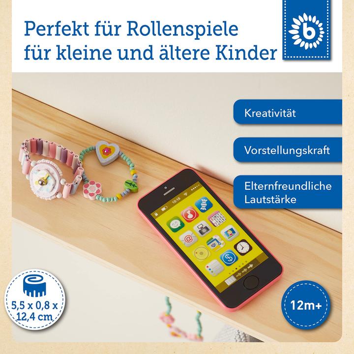 Produktbild Bieco Smartphone rosa mit Licht/Sound