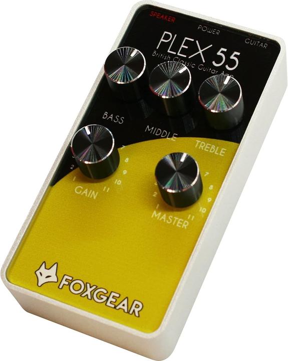 Foxgear Plex 55 Guitar Amplifier Pedal with 55W RMS, EQ Controls, and 24V Power (Guitar, 55 W)