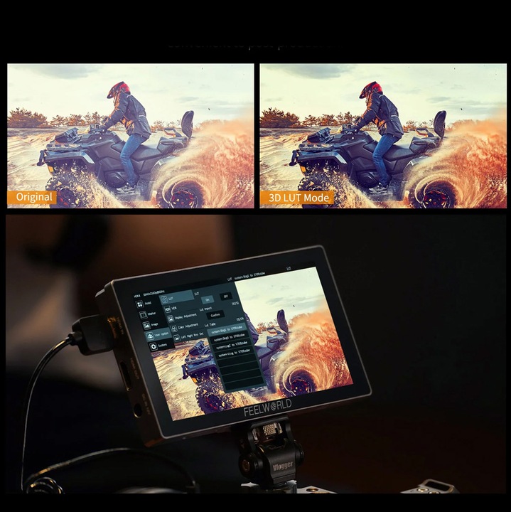 Produktbild Feelworld P6X 5.5 Inch Aluminium DSLR Camera Field Monitor Touch Screen 4K HDMI (5.50", 4K)