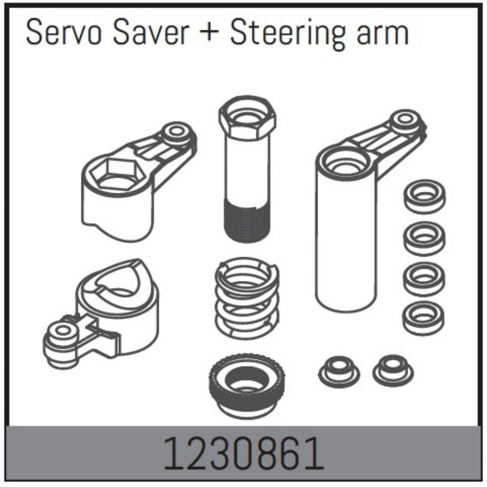 Absima servo safer und lenkpfosten