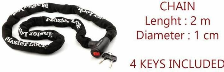 Produktbild Master Lock Kette mit Vorhängeschloss (100 cm)