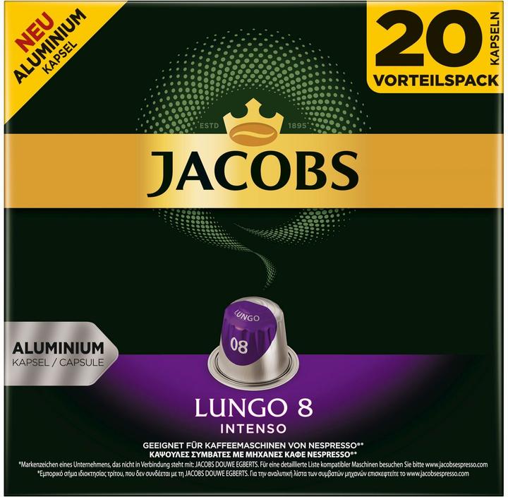 Immagine prodotto Jacobs Lungo 8 Intenso (20 x Porta.)