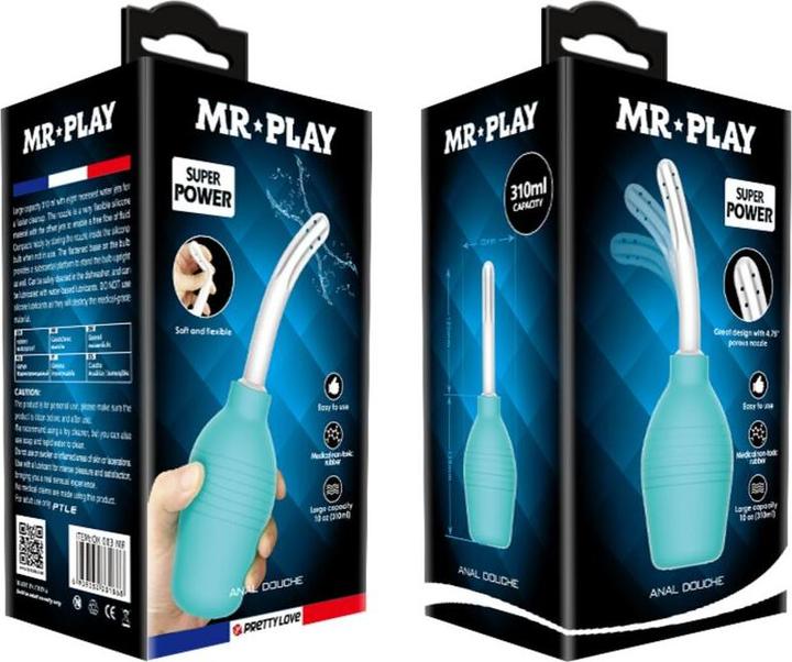 Image du produit Mr. Play Mr Play - Douche Anale En Caoutchouc Bleu Poire
