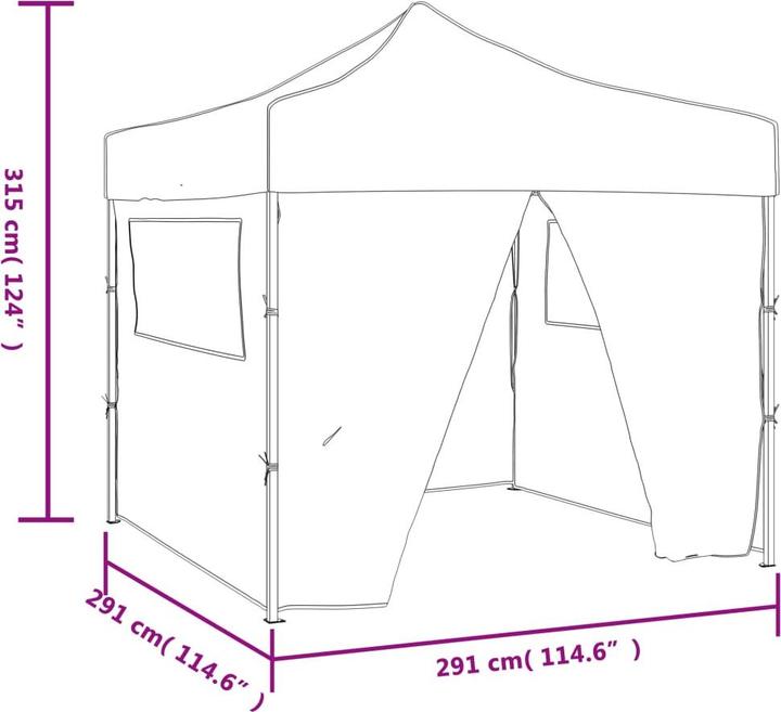 Produktbild vidaXL Sonnendach (291 cm, 291 cm)