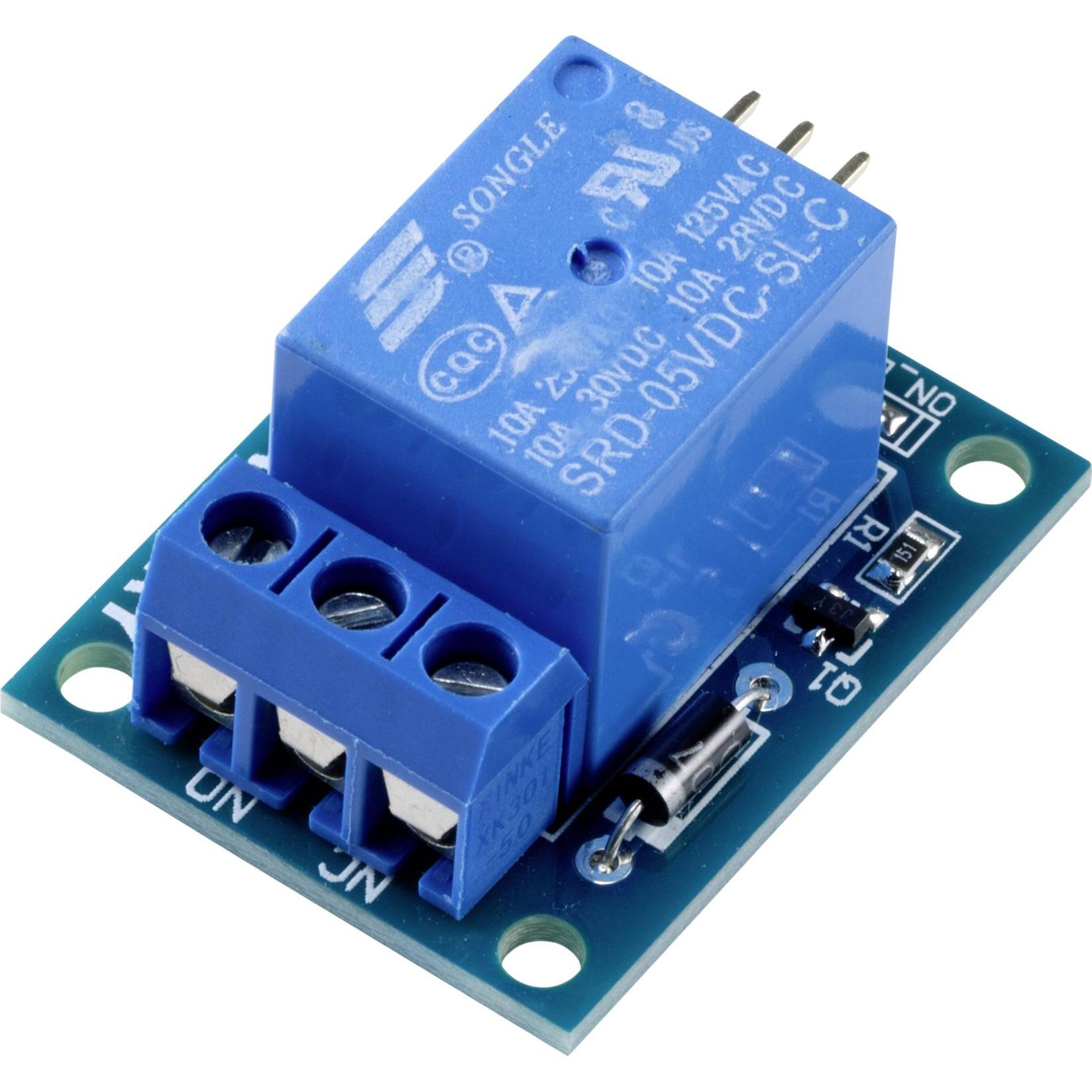 Tru Components TC-9927156 Modulo relè 1 pz. adatto ai kit di sviluppo Arduino, Scheda + Kit di sviluppo