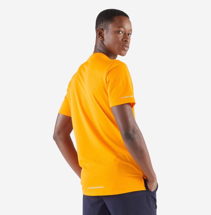 Actual product image Kiprun Men's Breathable Running T-shirt-Dry 500-Orange (M)