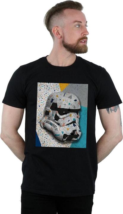 Actual product image Star Wars Mens Stormtrooper Pattern Helmet T-Shirt (M)