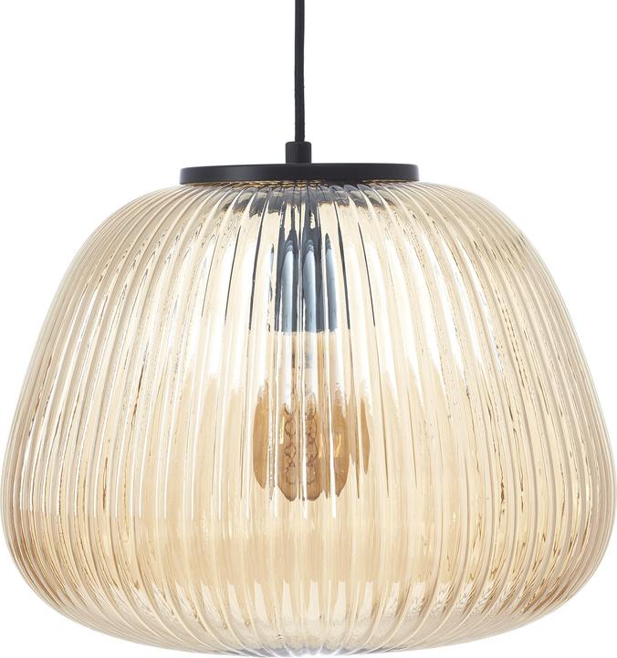 Image du produit Brilliant Suspension Kaizen 35cm ambre-ambre/noir mat (E27)