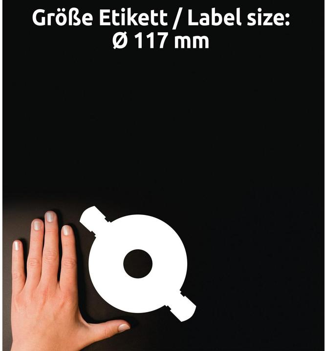 Actual product image Avery CD labels