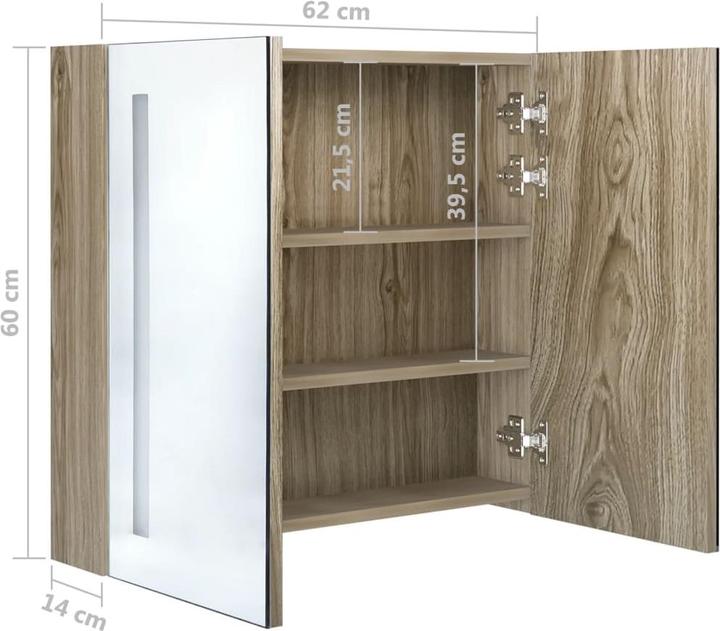 Produktbild vidaXL Sigurd (62 x 14 x 60 cm)