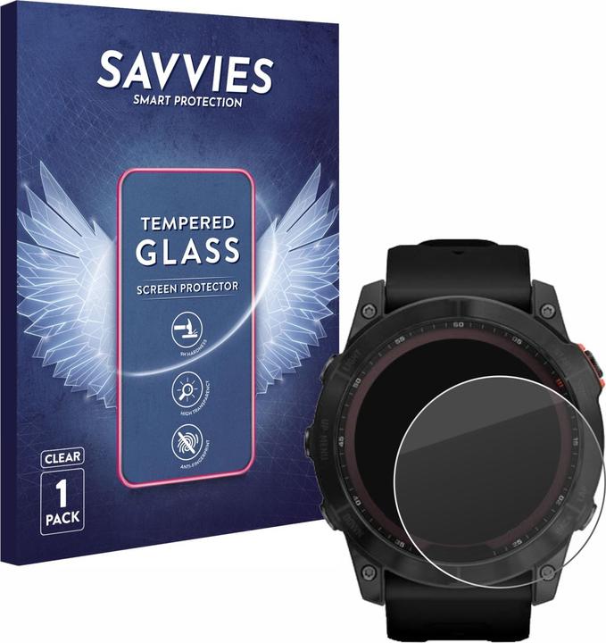 Produktbild Savvies Panzerglas Hartglas Displayschutz (fenix 7X)