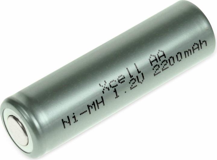 Produktbild XCell NiMH-Akku, Industriezelle, AA, Flat-Top, 50x14,5mm, 1,2V/2200mAh (1 Stk., AA, 2200 mAh)