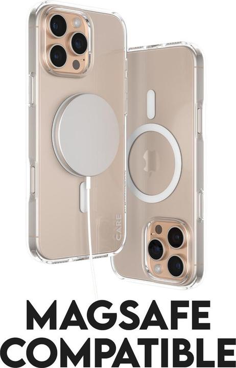 Actual product image PanzerGlass CARE by ® Flagship Case Transparent Urban Combat w. White MagSafe iPhone '24 6.9" Pro (Apple iPhone 16 Pro Max)