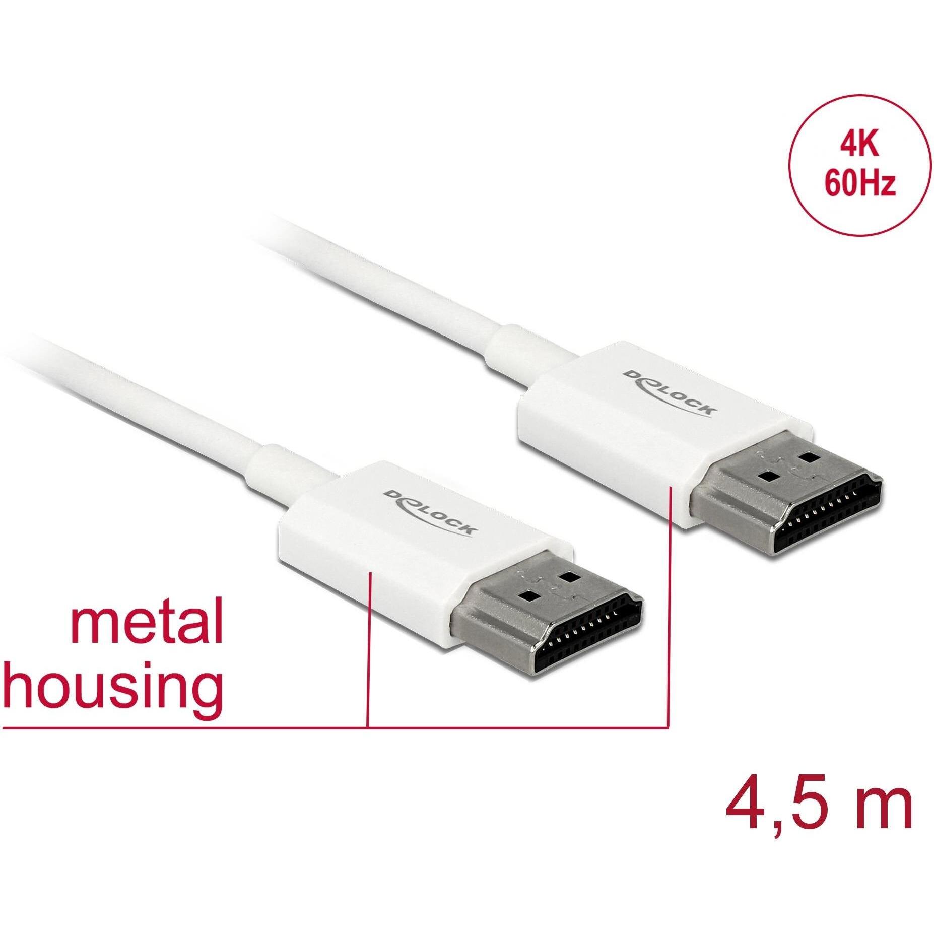 Thumbnail - Delock HDMI (Typ A) — HDMI (Typ A) (4.50 m, HDMI), Video Kabel
