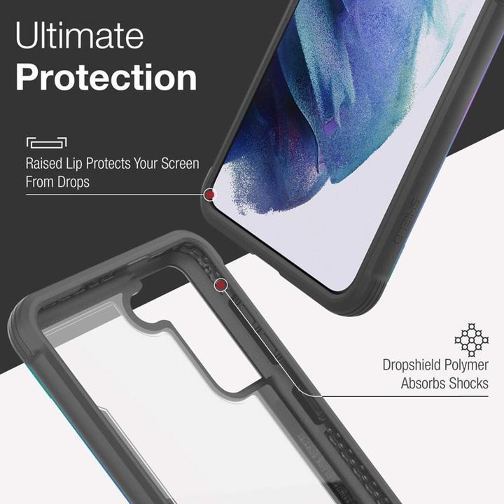 Image du produit Puro DĖKLAS X-Doria Raptic Shield aluminiowe Samsung Galaxy S21+ (Protection antimicrobienne) (Samsung Galaxy S21+)