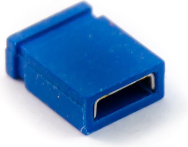 Produktbild Purecrea Kurzschlussbrücke Jumper Blau RM 2.54mm 20 Stk.