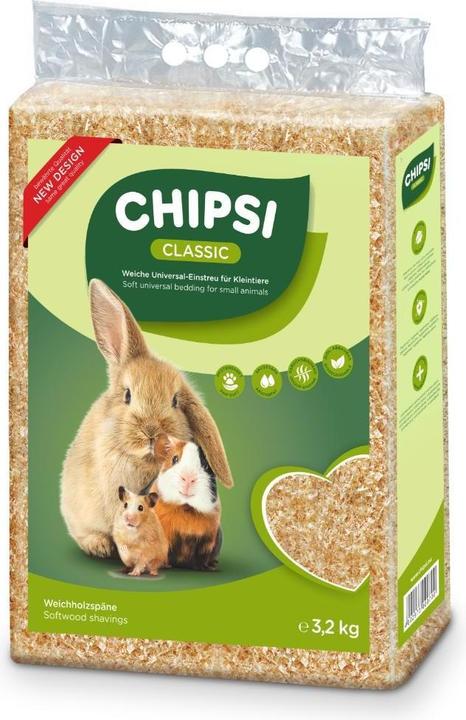 Image du produit Chipsi Litière Classic, 3.2 kg (3.20 kg, Copeaux)