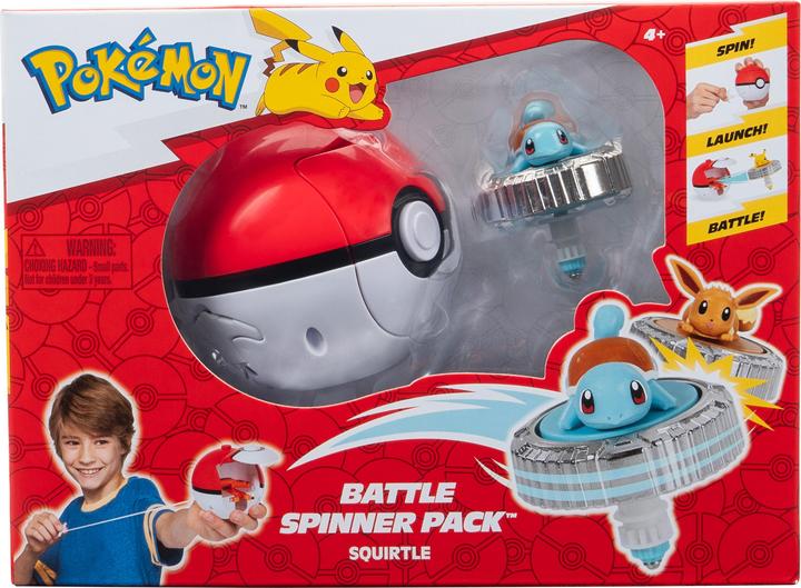 Produktbild Jazwares Pokémon Battle Spinner Pack Schiggy & Pokéball