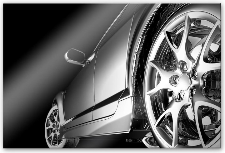 Actual product image Trenddeko Rolling in Chrome (120 x 75 cm)