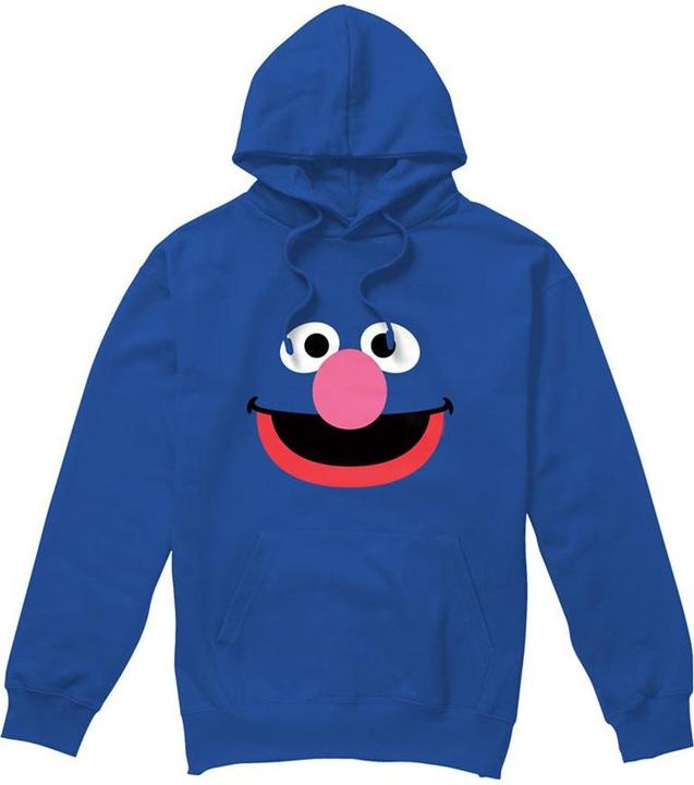 Image du produit - Sweat à capuche motif Grover motif/style Visage - Adulte (L)