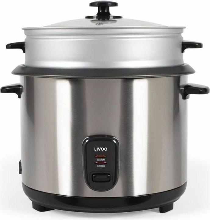 Image du produit Livoo Cuiseur à riz et vapeur acier inoxydable