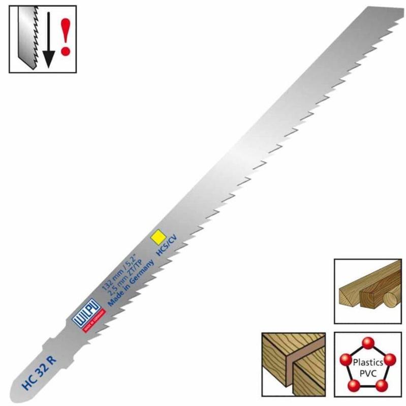 WILPU, Sägeblatt, Saw blade for wood, plastic (5pcs.) HC 32 R