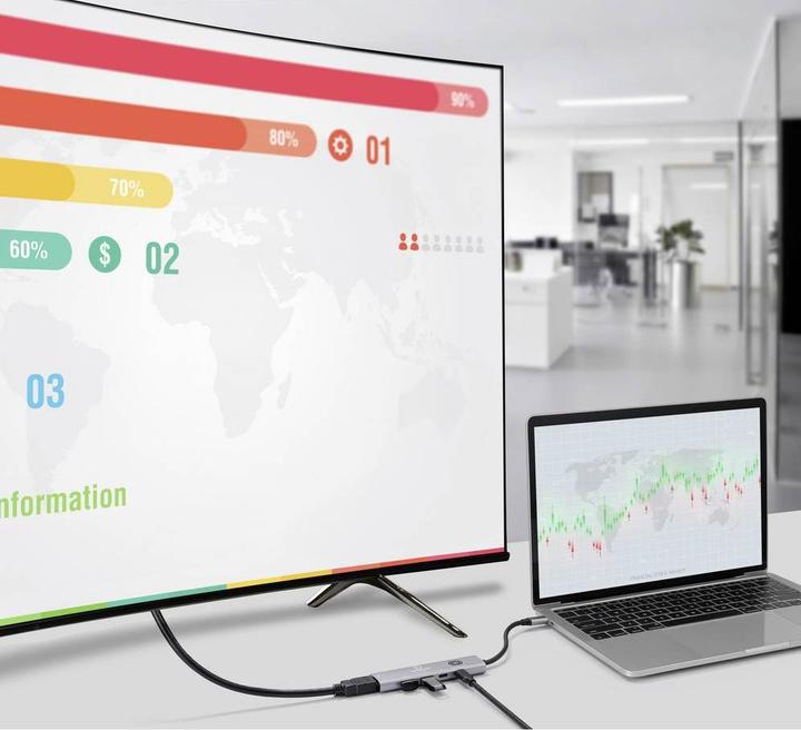 Produktbild Renkforce USB-C Dockingstation RF-DKS-908 Passend für Marke Dockingstations Universal (USB-C)