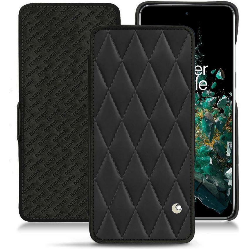 Noreve Lederschutzhülle horizontal (OnePlus 10T), Smartphone Hülle, Schwarz