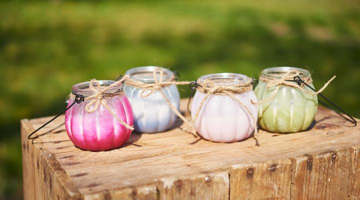 Produktbild VBS Glas-Windlicht mit Bügel, 4 Stück (4 x)