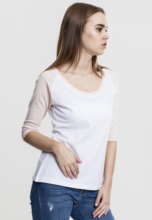Immagine prodotto Urban Classics Tee Raglan 3/4 da donna a contrasto (XS)