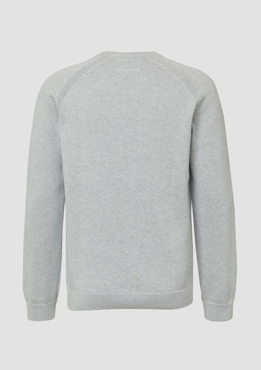 Produktbild s.Oliver Strickpullover Strickpullover aus Baumwolle mit Raglanärmeln (L)