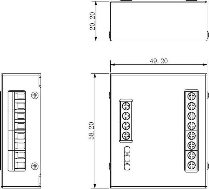 Actual product image Dahua Europe Intercom relay - Black - VTO6210,VTO2111,VTO2000 RS485 - Metal
