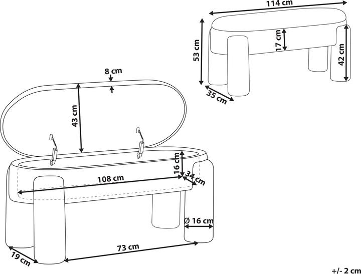 Image du produit Beliani Oakley (114 cm)