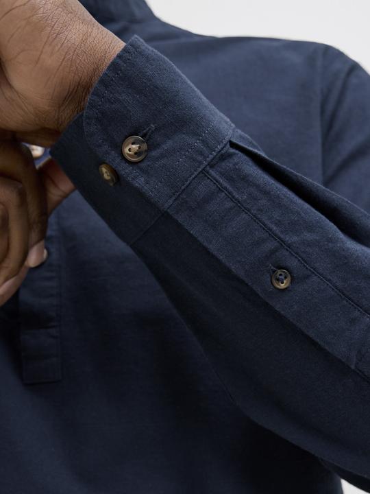 Actual product image Jack & Jones Jjesummer Half Placket Shirt Ls Sn (S)