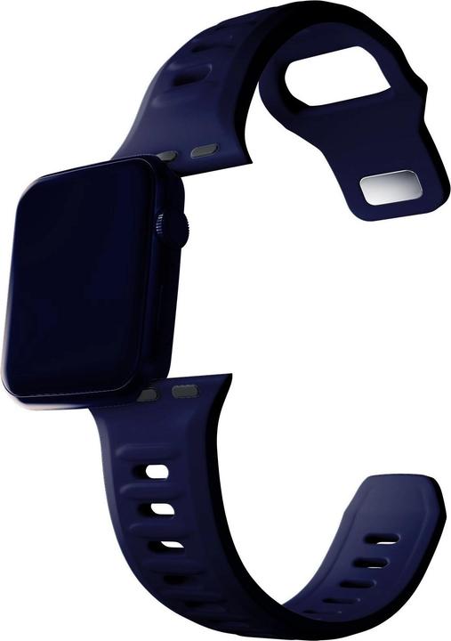 Produktbild 3MK Silicone Watch Strap granatowy/ocean blue dla Apple Watch 42/44/45/49mm (Edelstahl, Silicone)