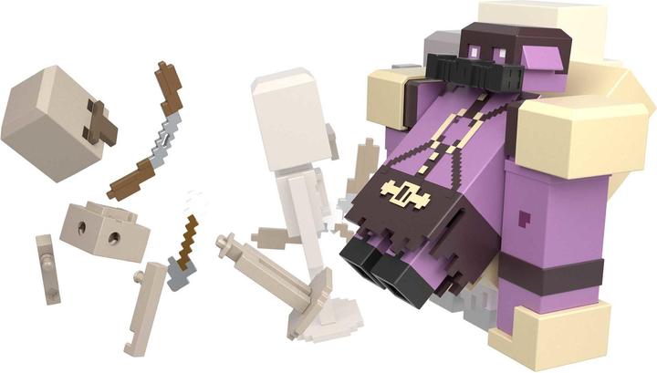 Minecraft - Leggende: Set Pigmadillo Contro Scheletro. Giocattolo Da Collezione, Perfetto Per Feste E Regali Per Bambini!