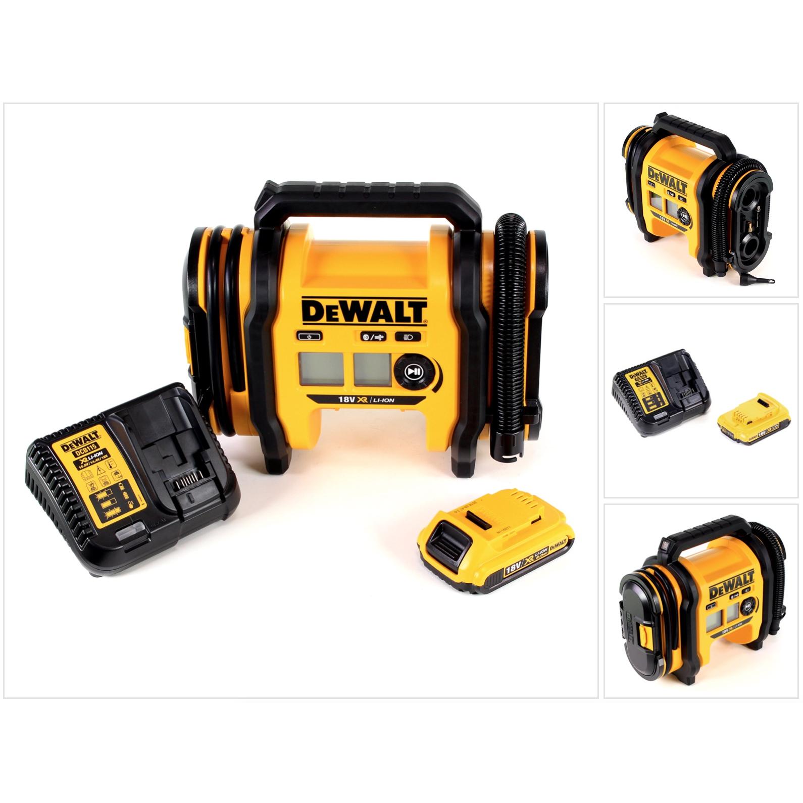 DeWalt, Kompressor, DCC 018 N Akku Luftkompressor 18V 11bar KFZ + 1x Akku 2,0Ah + Ladegerät (11 Bar)