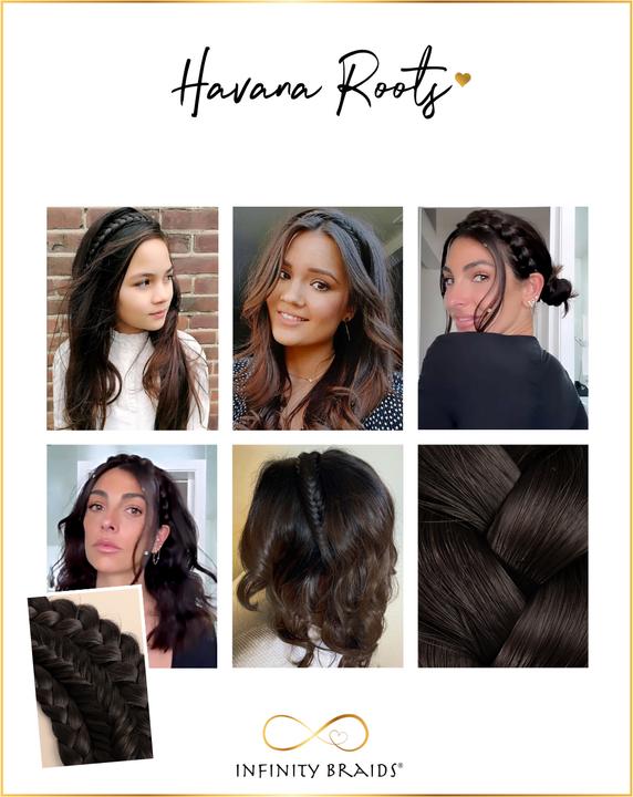 Actual product image Infinity Braids Regular Braid Lizzy Havana Roots