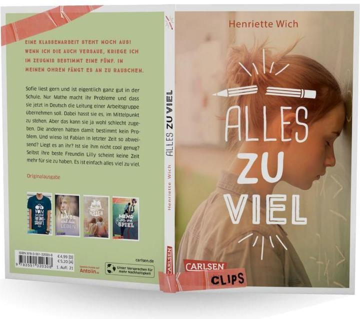 Actual product image Clips: All too much (Henriette Wich, German)