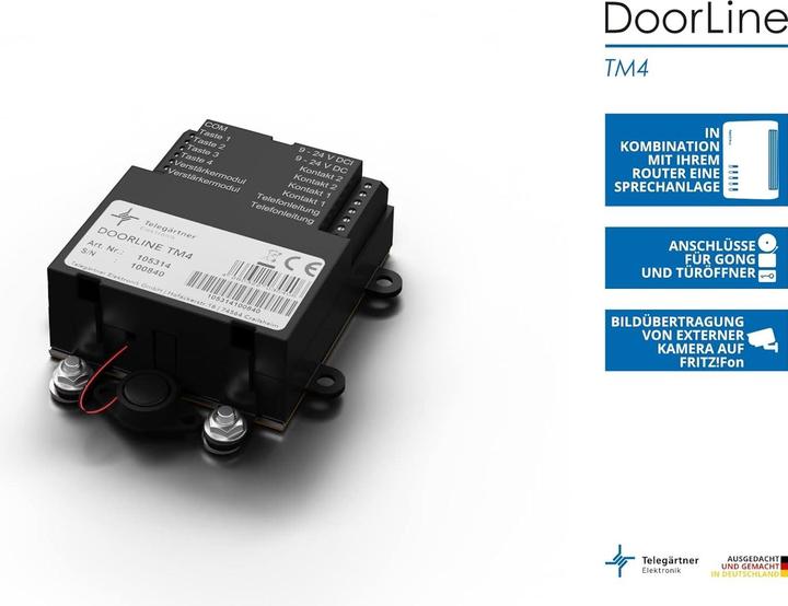 Actual product image Telegärtner DoorLine TM4 door intercom backplane module