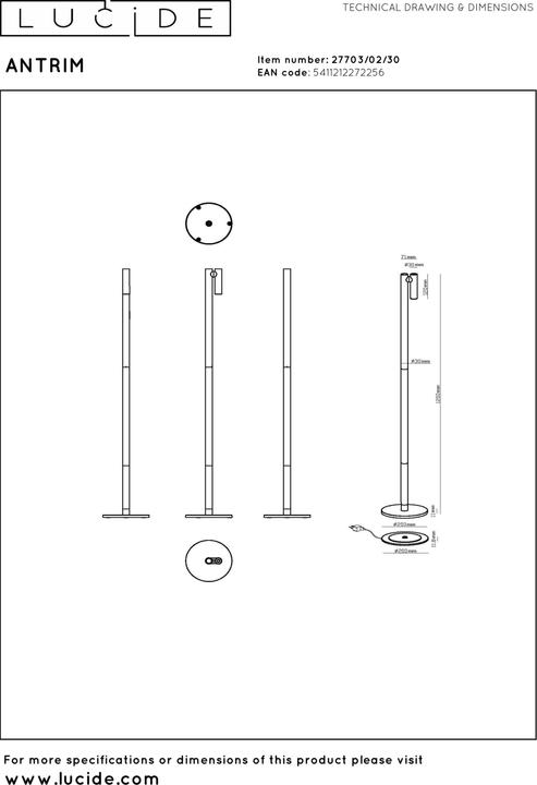Produktbild Lucide Antrim
