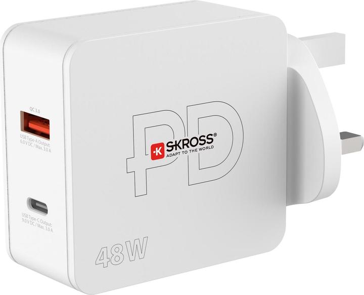 Produktbild Skross USB Netzteil Multipower 2 Pro+, UK 48 W, 5 V 9 V (48 W, 2 Ports)